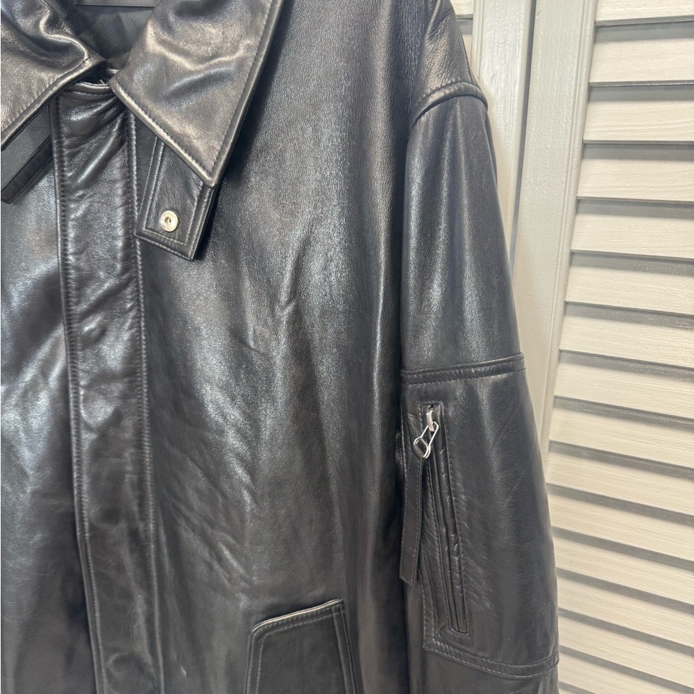Helmut Lang Black Leather Jacket - Picture 4 of 11